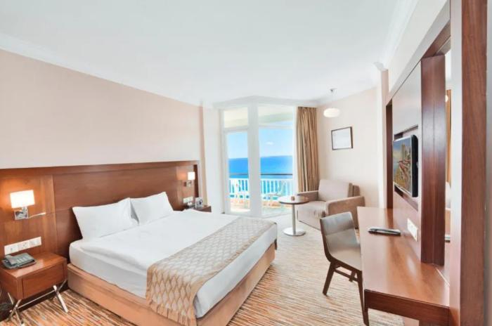 Salamis Bay Conti Resort Hotel & Casino Ammókhostos Rom bilde A room at the hotel