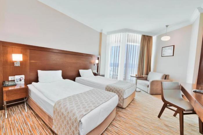 Salamis Bay Conti Resort Hotel & Casino Ammókhostos Rom bilde A room at the hotel
